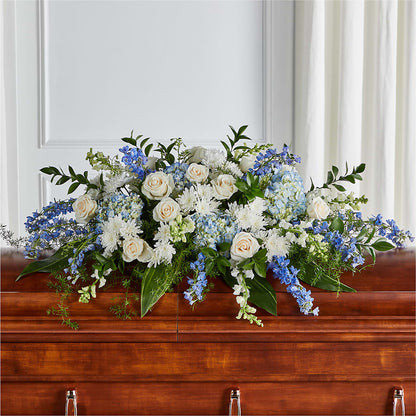 Timeless Essence Casket Spray – FRUIT & FLOWER CREATIONS, Portland OR