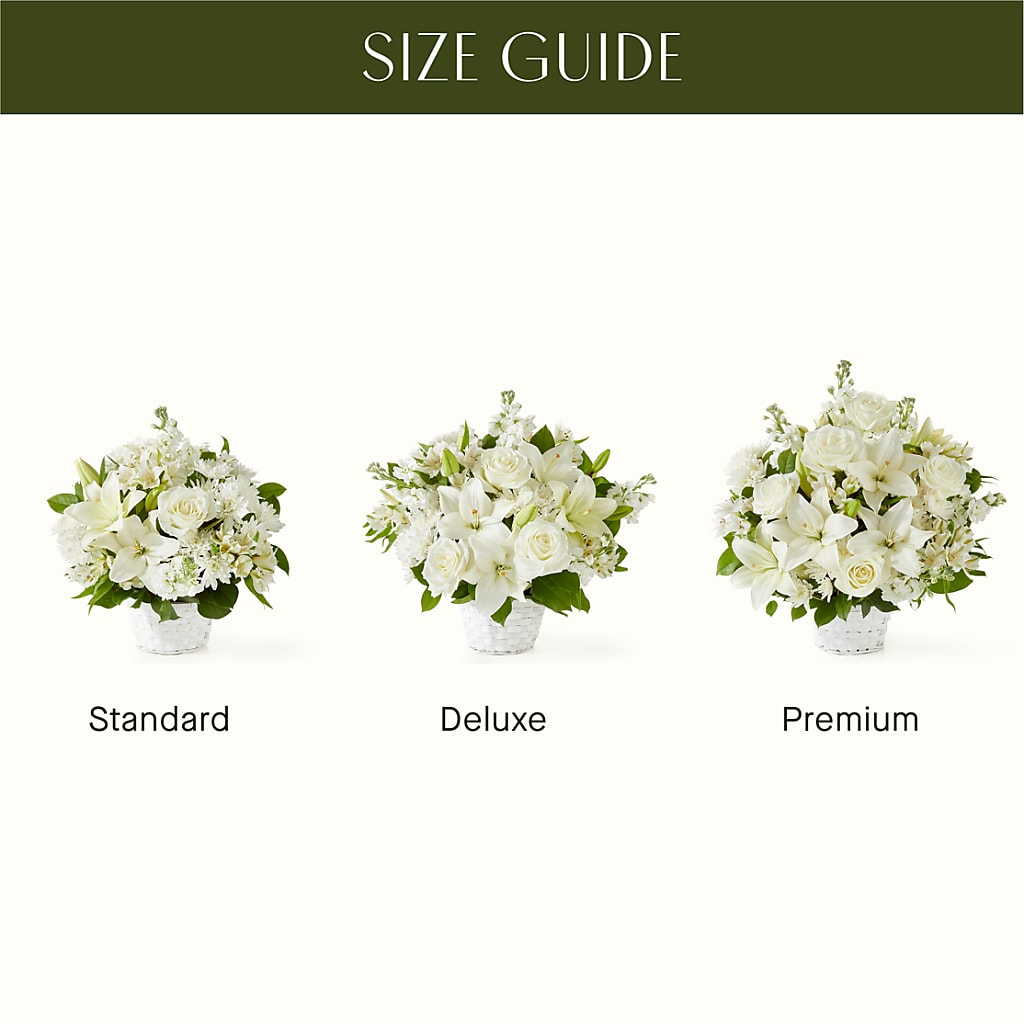 Peaceful Reflections Arrangement – FRUIT & FLOWER CREATIONS, Portland OR