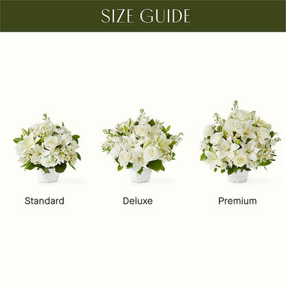 Peaceful Reflections Arrangement – FRUIT & FLOWER CREATIONS, Portland OR