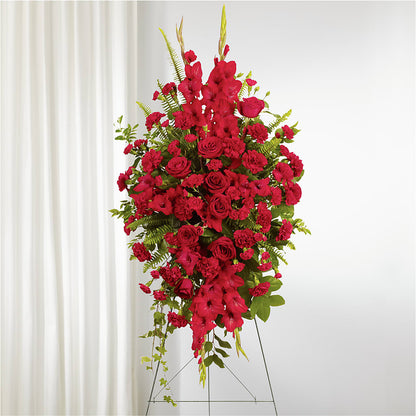 From the Heart Standing Spray – FRUIT & FLOWER CREATIONS, Portland OR