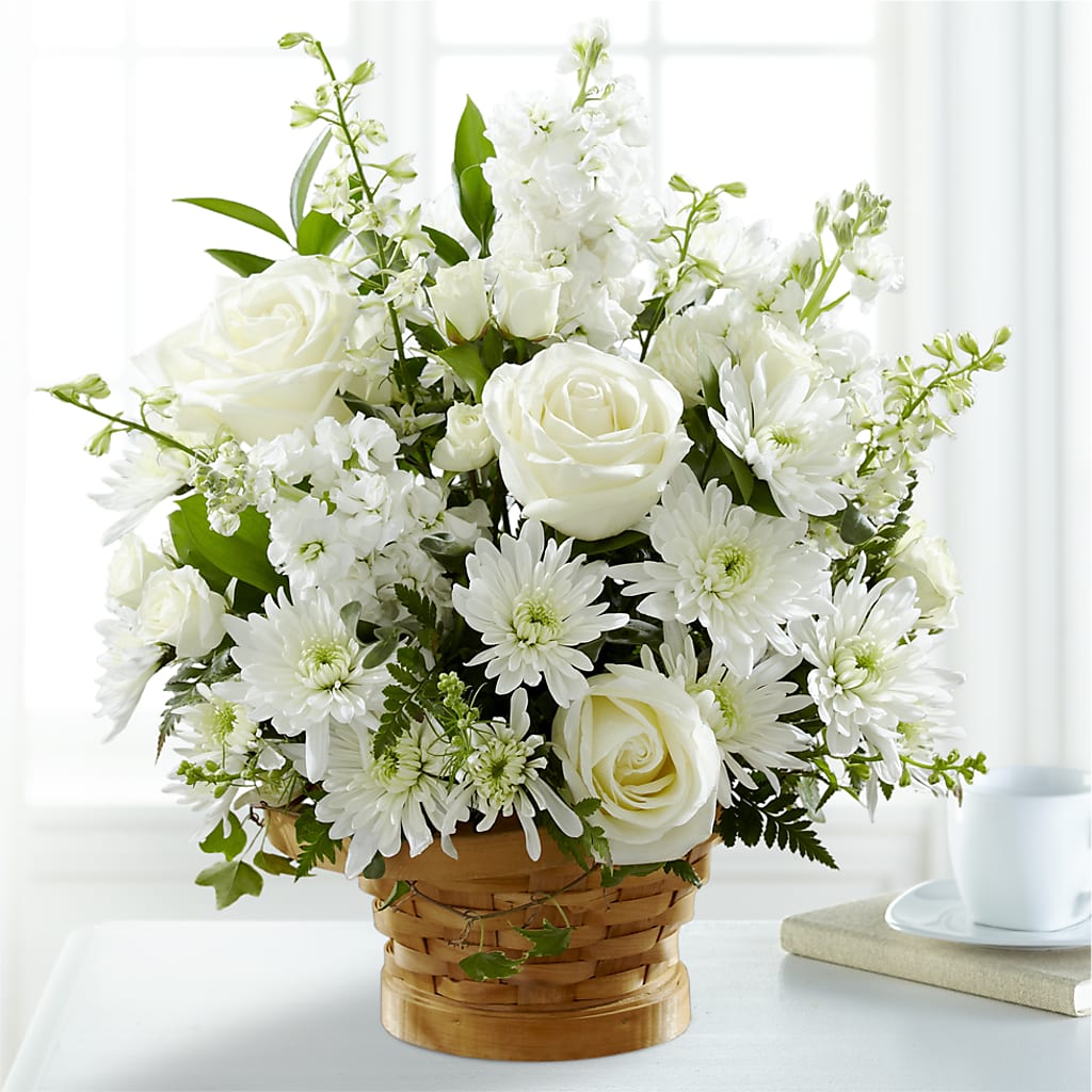 Heartfelt Condolences Arrangement – FRUIT & FLOWER CREATIONS, Portland OR
