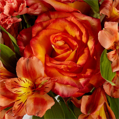 Apricot Glow Bouquet – FRUIT & FLOWER CREATIONS, Portland OR