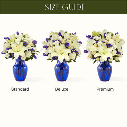 Sapphire Rush Bouquet – FRUIT & FLOWER CREATIONS, Portland OR