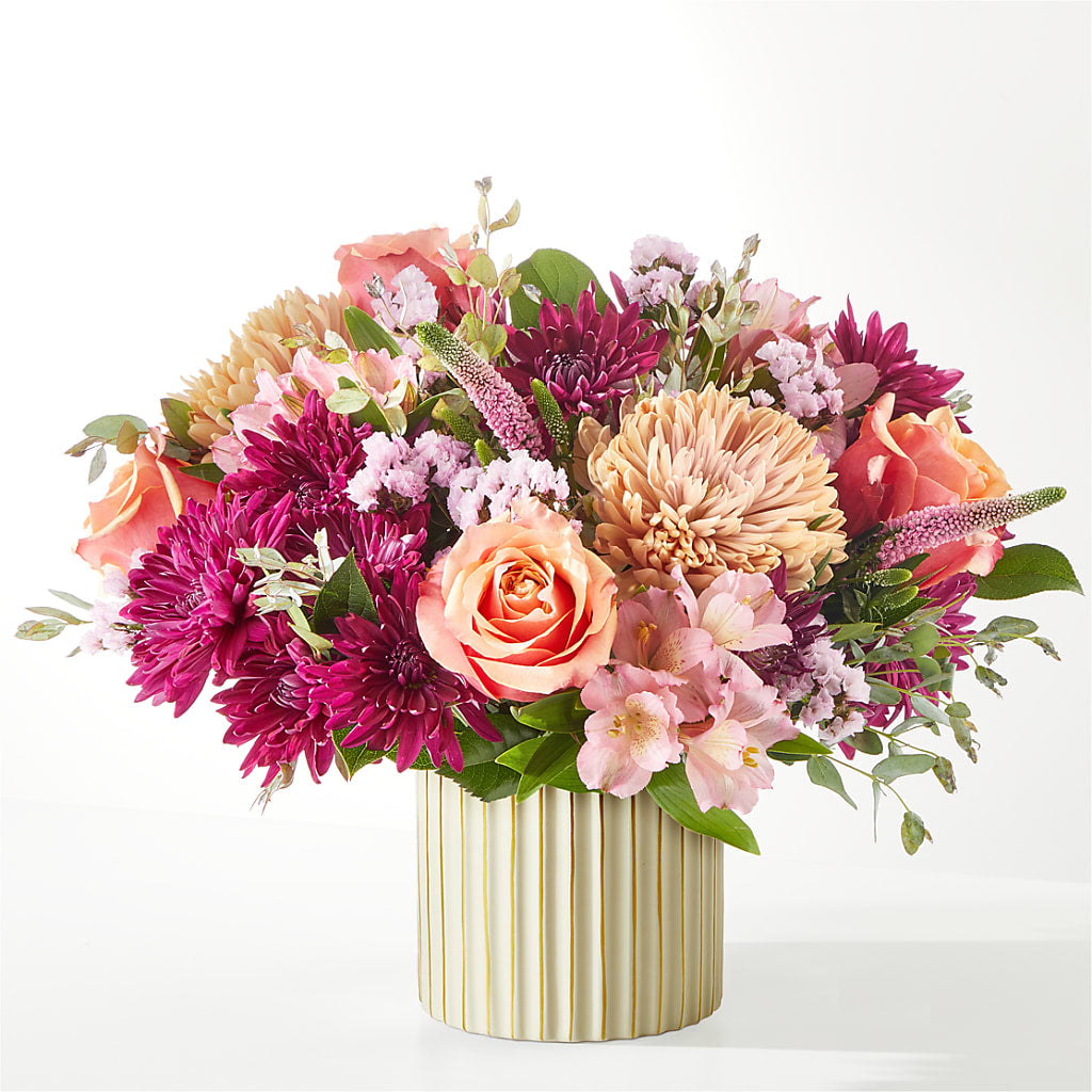 Berry Cobbler Bouquet with Ivory Vase – FRUIT & FLOWER CREATIONS, Portland OR