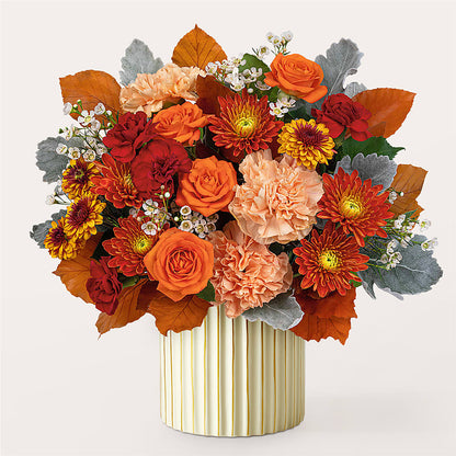 Merlot Bouquet with Ivory Vase – FRUIT & FLOWER CREATIONS, Portland OR