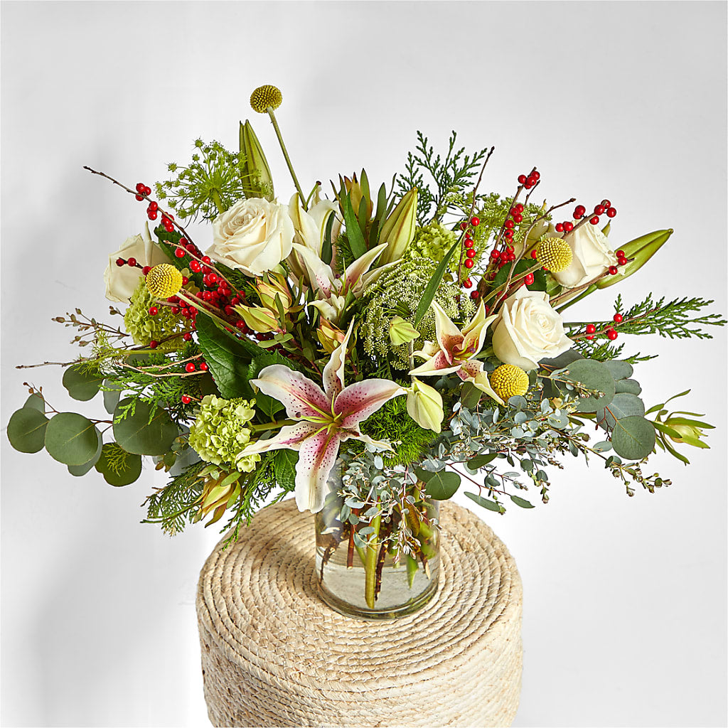 Berry & Bright Bouquet – FRUIT & FLOWER CREATIONS, Portland OR