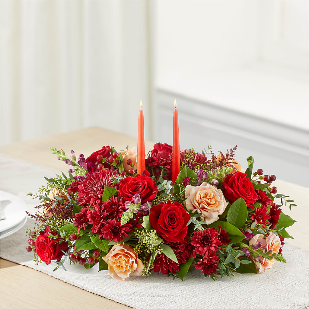 Most Thankful Centerpiece – FRUIT & FLOWER CREATIONS, Portland OR