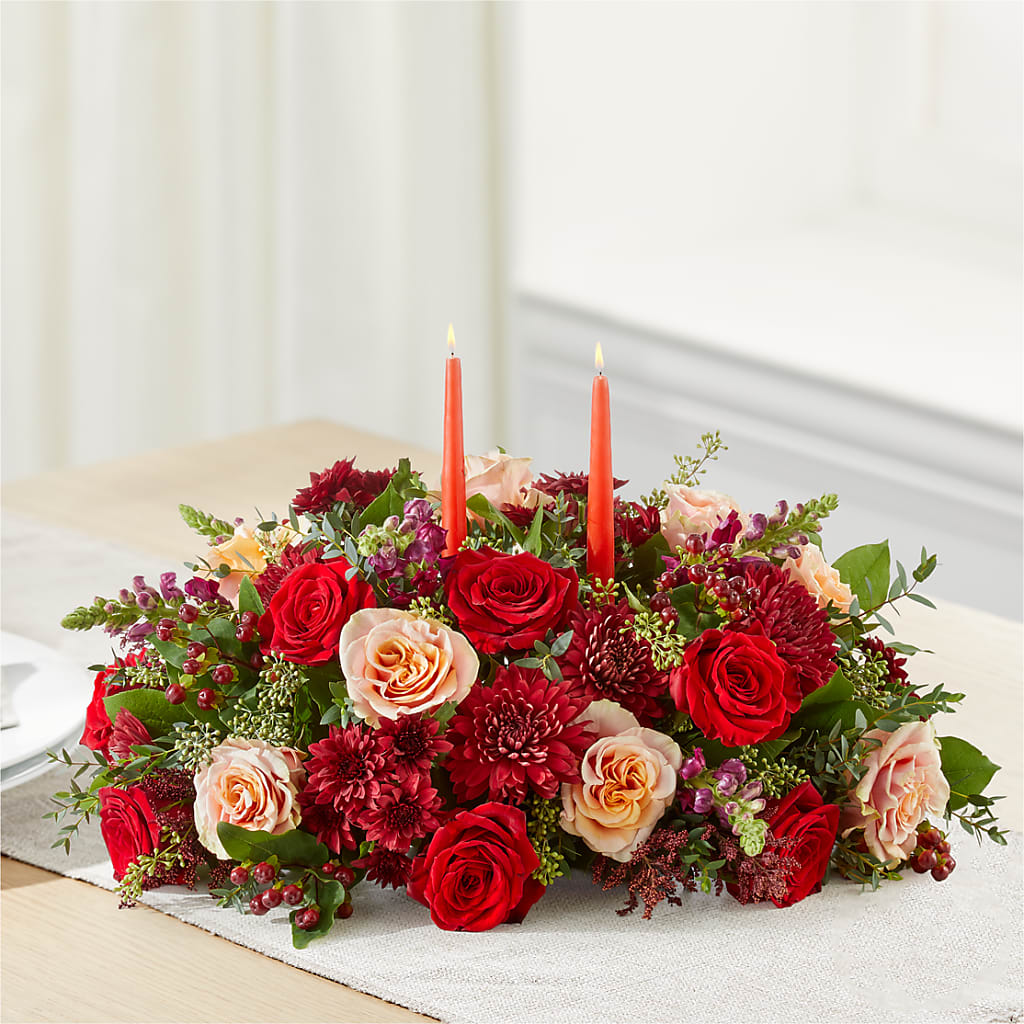 Most Thankful Centerpiece – FRUIT & FLOWER CREATIONS, Portland OR