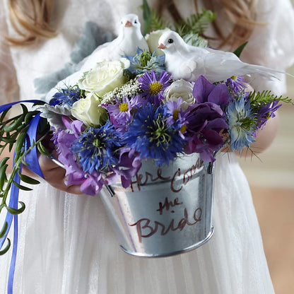 Enchantment Flower Girl Arrangement – FRUIT & FLOWER CREATIONS, Portland OR