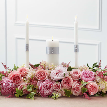 Worldwide Romance Unity Candle Arrangement – FRUIT & FLOWER CREATIONS, Portland OR
