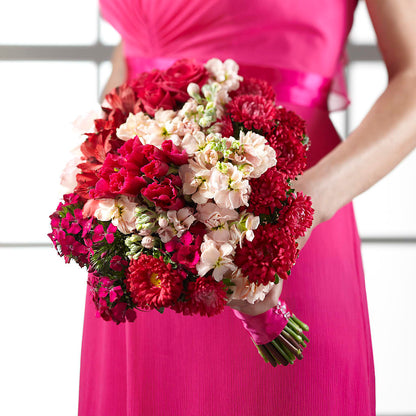 Pink Effervescence Bouquet – FRUIT & FLOWER CREATIONS, Portland OR