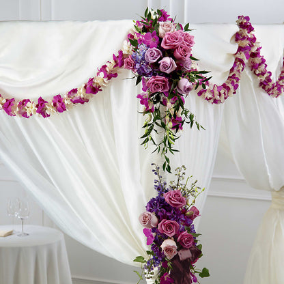 Color & Light Chuppah Decor – FRUIT & FLOWER CREATIONS, Portland OR