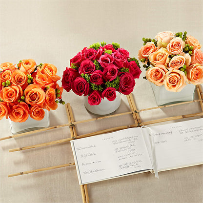 Dawn Rose Centerpiece – FRUIT & FLOWER CREATIONS, Portland OR