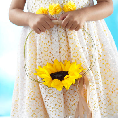 Sweet Sunshine Flower Girl Bouquet – FRUIT & FLOWER CREATIONS, Portland OR