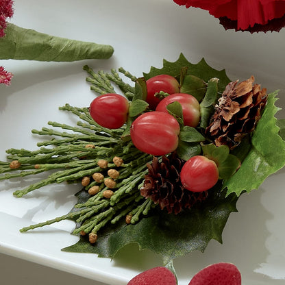 Red Berry Boutonniere – FRUIT & FLOWER CREATIONS, Portland OR